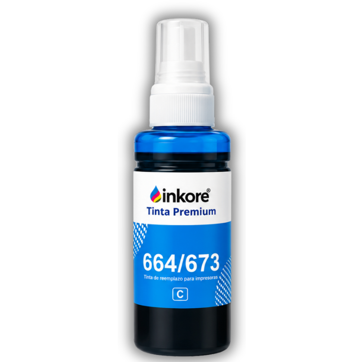Tinta Epson 664 673 Cian 100 ml Compatible | INKORE®
