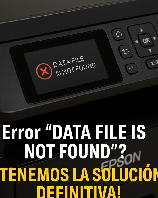 Data File Is Not Found EPSON WF-C5390, WF-C5810, WF-C5890