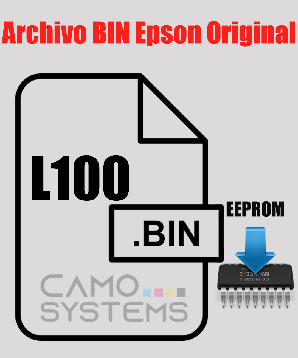 Archivo Bin Epson L100 EEPROM Firmware original Camo Systems Peru