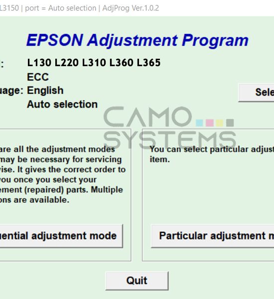 Reset Epson L130 L220 L310 L360 L365 Adjustment Program