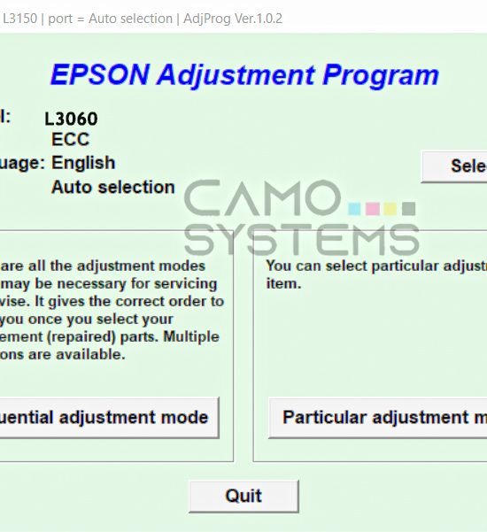 Reset Epson L3060 Adjustment Program epson
