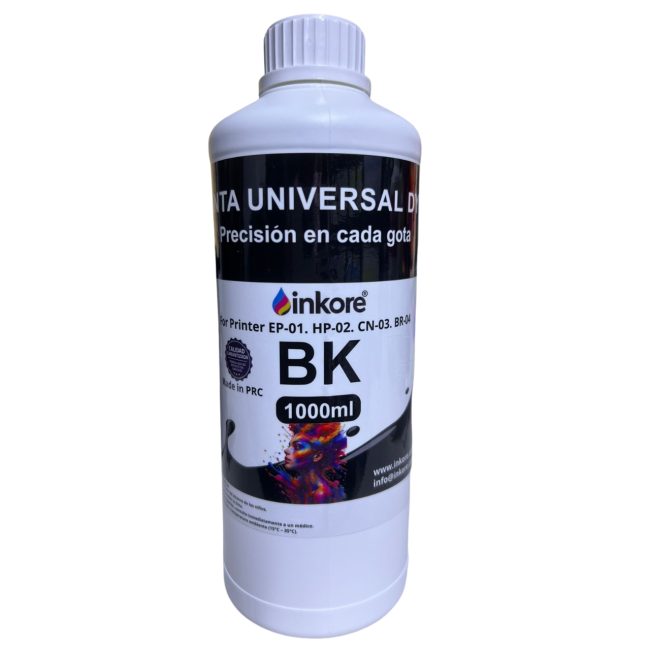 Tinta Inkore Universal 1lt Negro