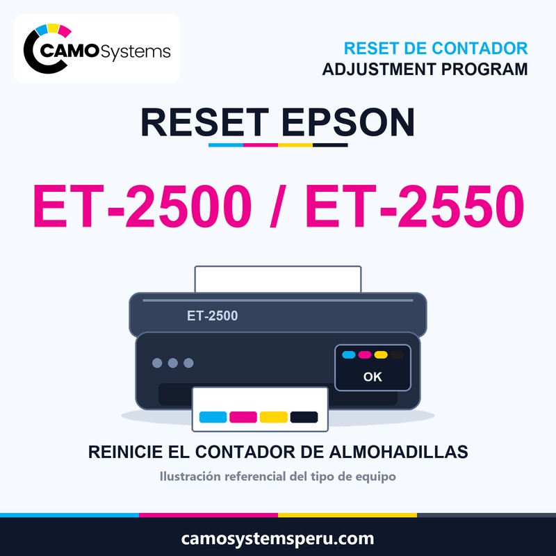Reset Epson ET2500 – ET2550 Adjustment Program