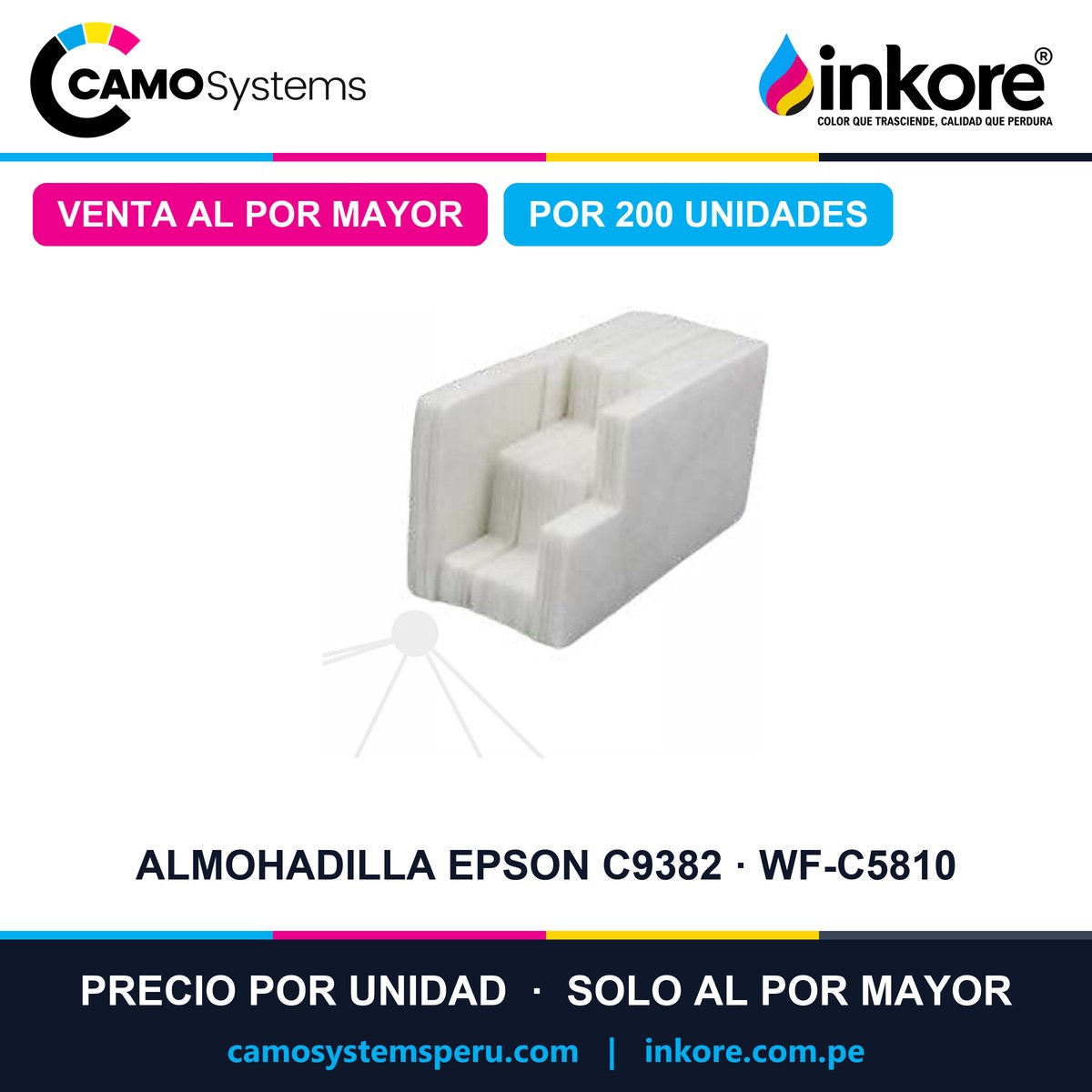 Almohadilla de mantenimiento Epson C9382 / WF-C5810 - Precio al por mayor por 200 unidades