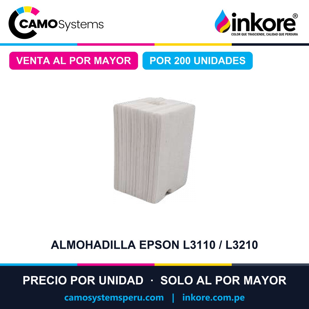 Almohadilla de mantenimiento Epson L3110 / L3210 - Precio al por mayor por 200 unidades