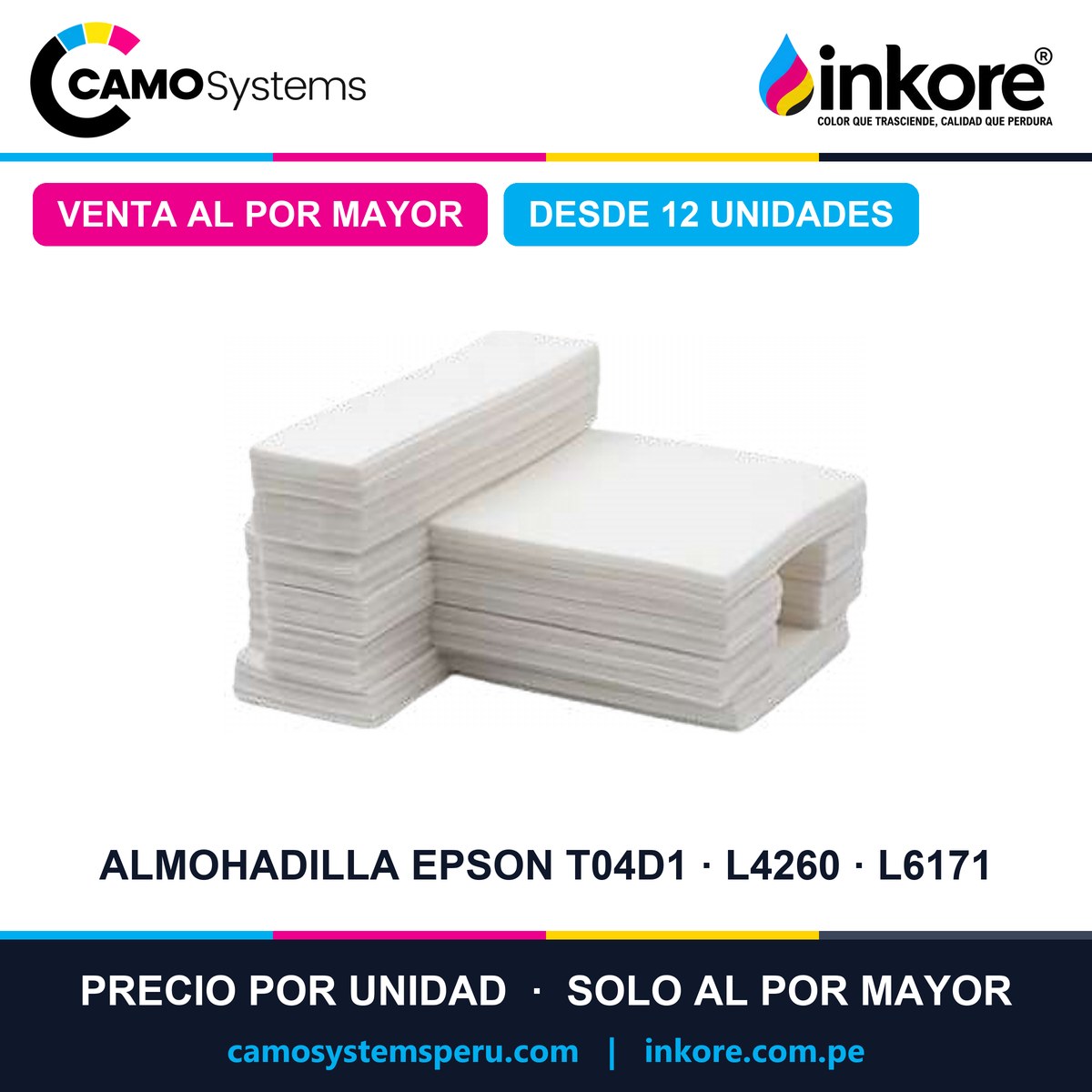 Almohadilla de mantenimiento Epson T04D1 / L4260 / L6171 - Precio al por mayor desde 12 unidades