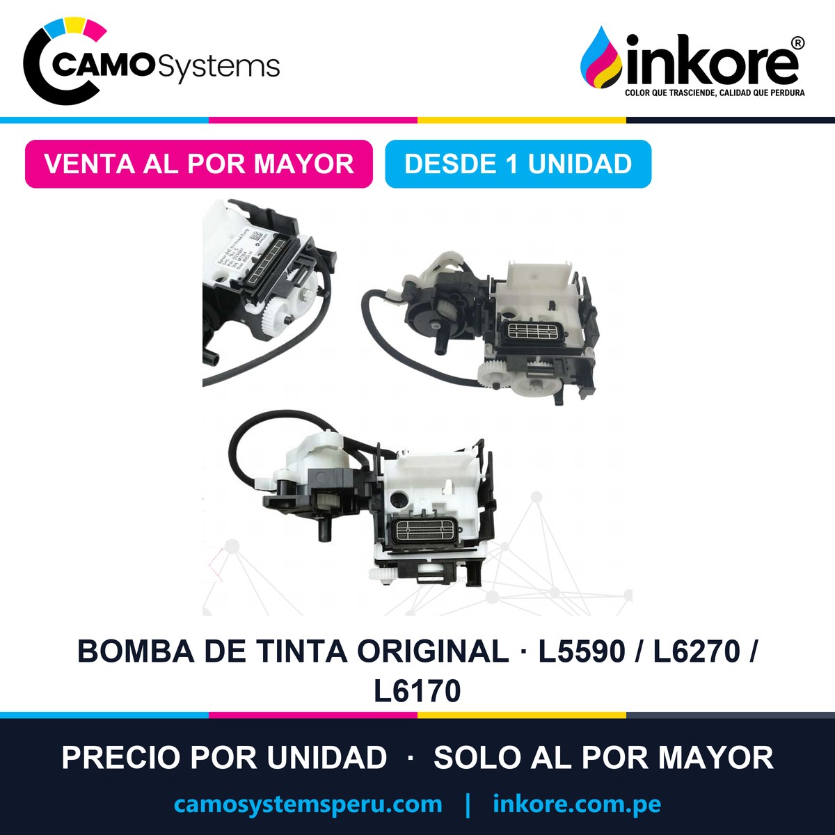 Bomba de tinta original Epson L5590 / L6270 / L6190 / L6171 / L6170 - Precio al por mayor desde 1 unidad