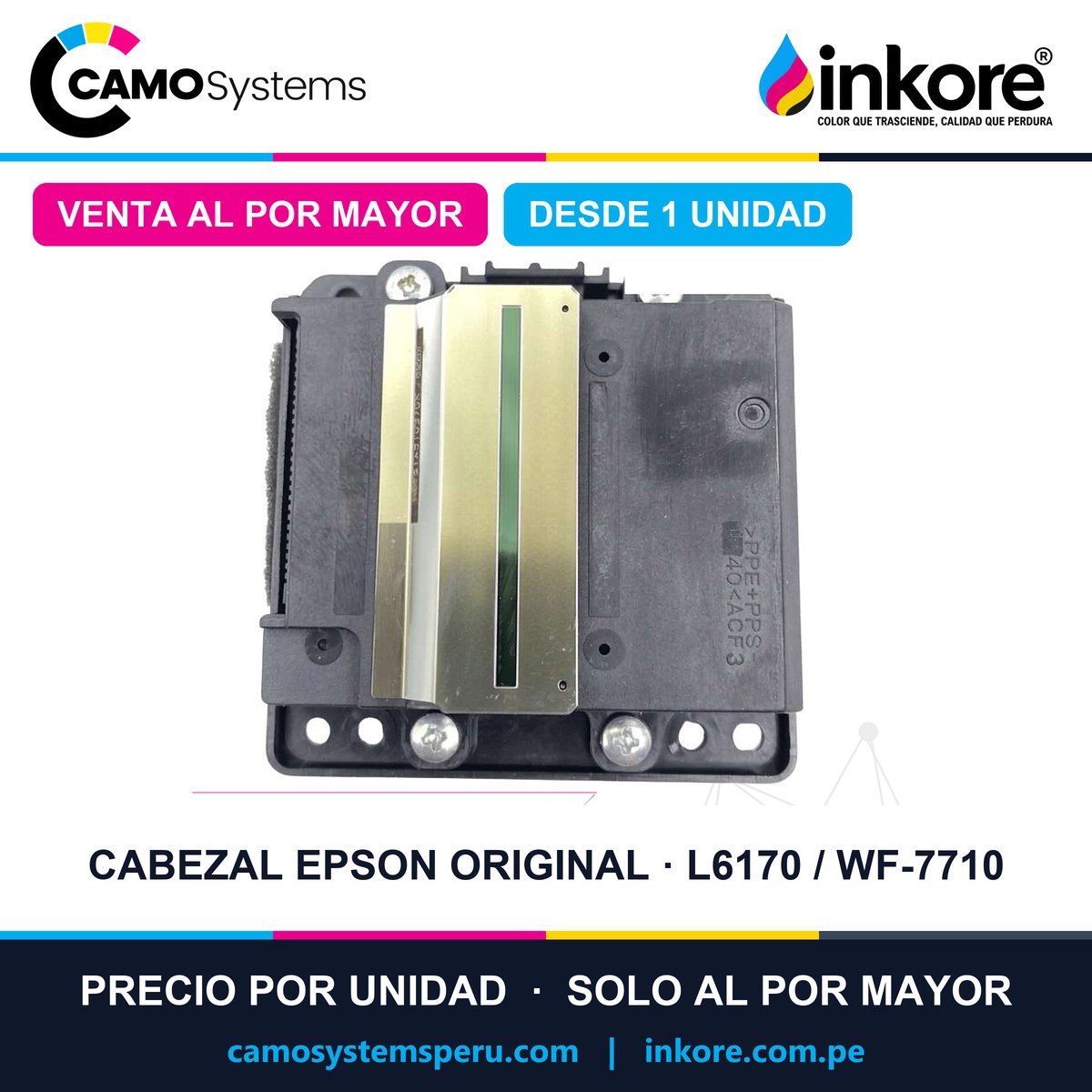 Cabezal Epson original L1455 / L6170 / L6171 / L6178 / L6190 / L6191 / L6260 / L6270 / L6290 / WF-7710 / WF-7720 / WF-7210 / WF-7610 / WF-7620 - Precio al por mayor desde 1 unidad