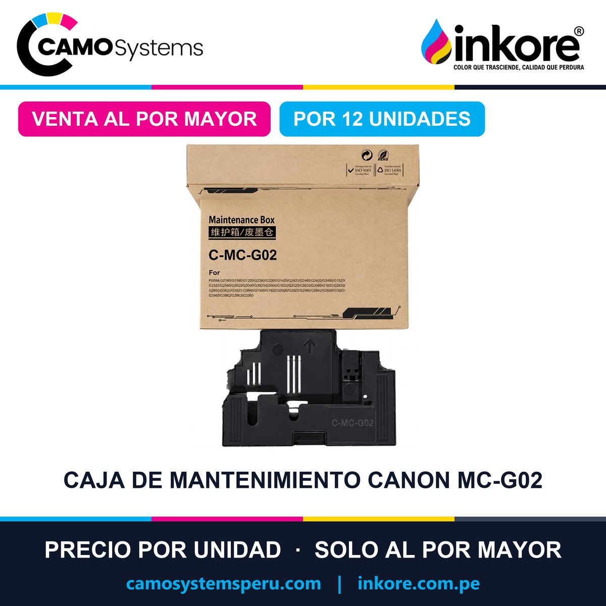 Caja de mantenimiento Canon MC-G02 - Precio al por mayor por 12 unidades