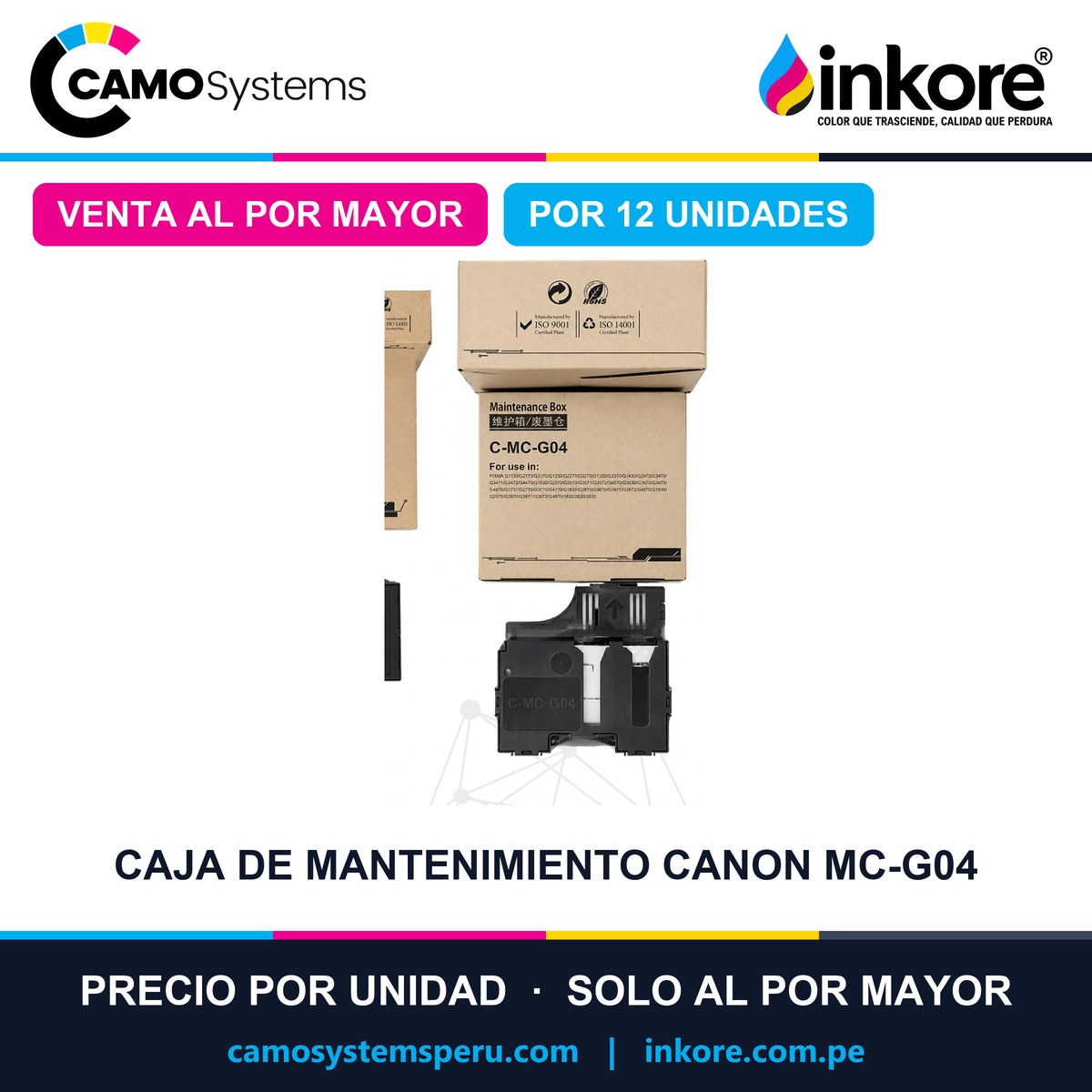 Caja de mantenimiento Canon MC-G04 - Precio al por mayor por 12 unidades
