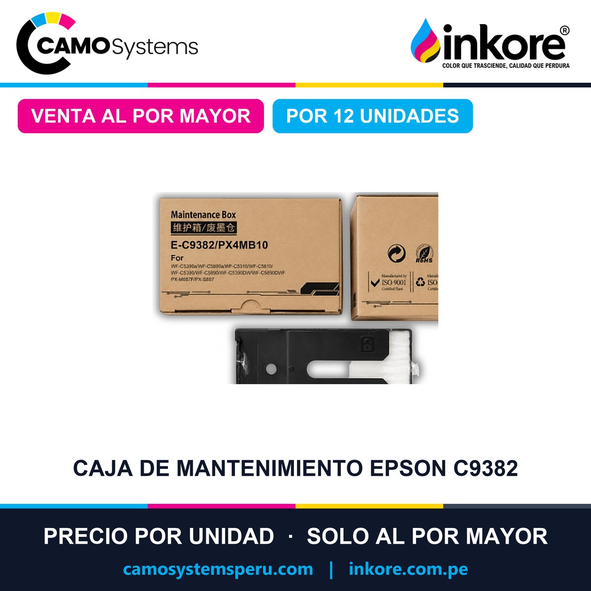 Caja de mantenimiento Epson C9382 - Precio al por mayor por 12 unidades