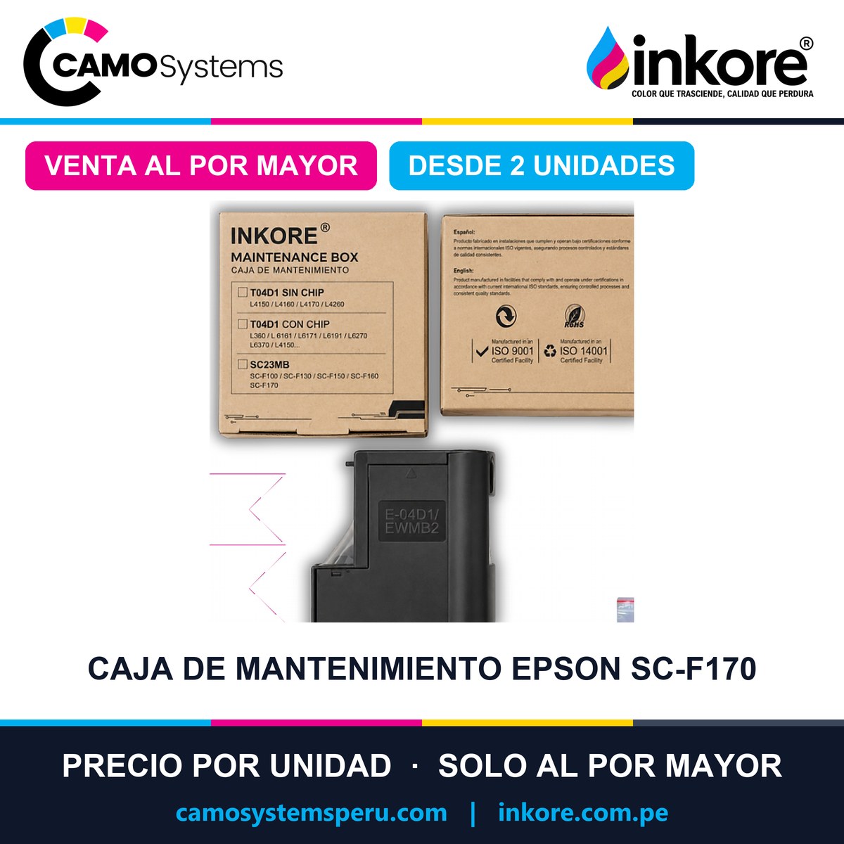 Caja de mantenimiento Epson SC-F170 - Precio al por mayor desde 2 unidades