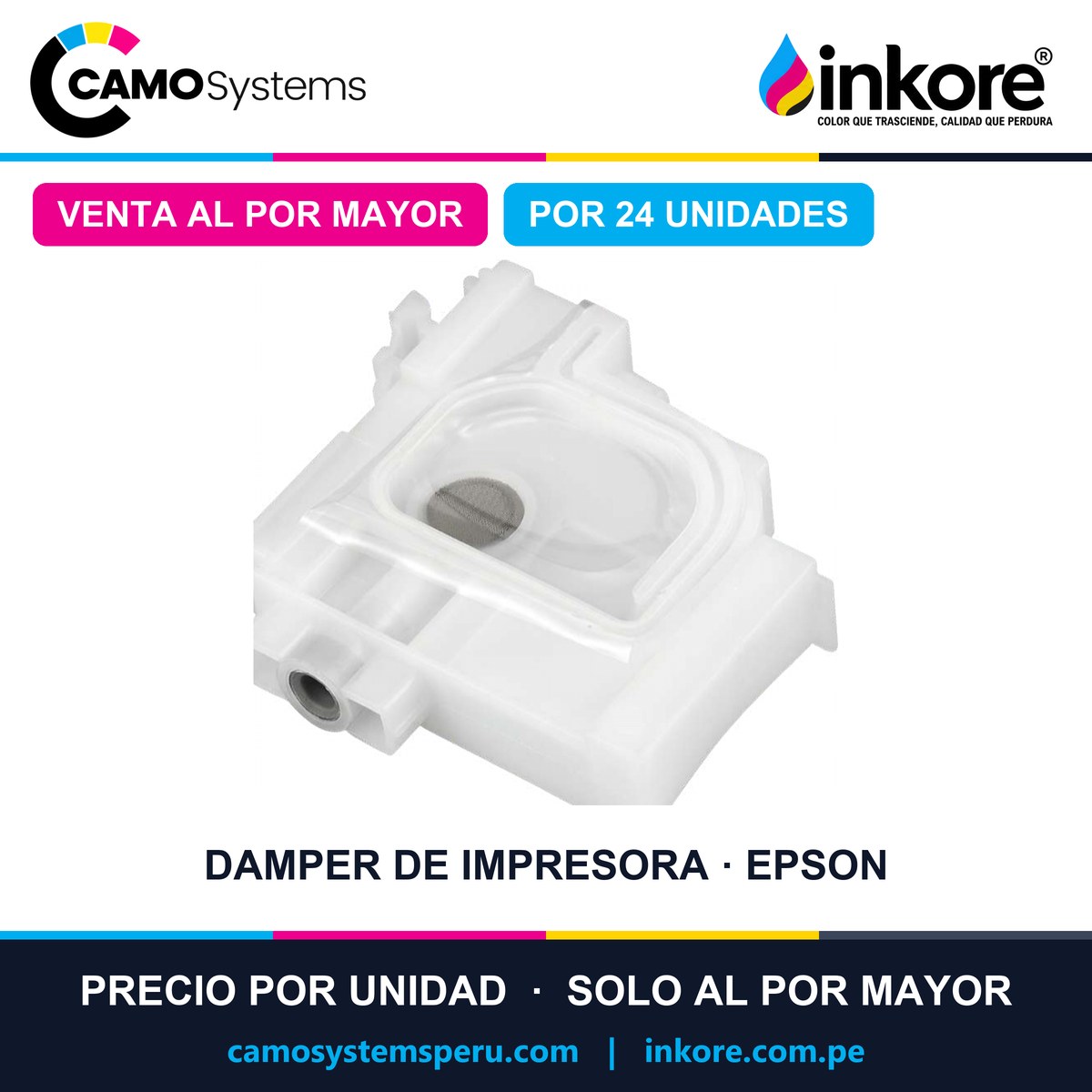 Damper de impresora Epson L210 / L380 / L355 / L475 / L555 / L565 - Precio al por mayor por 24 unidades