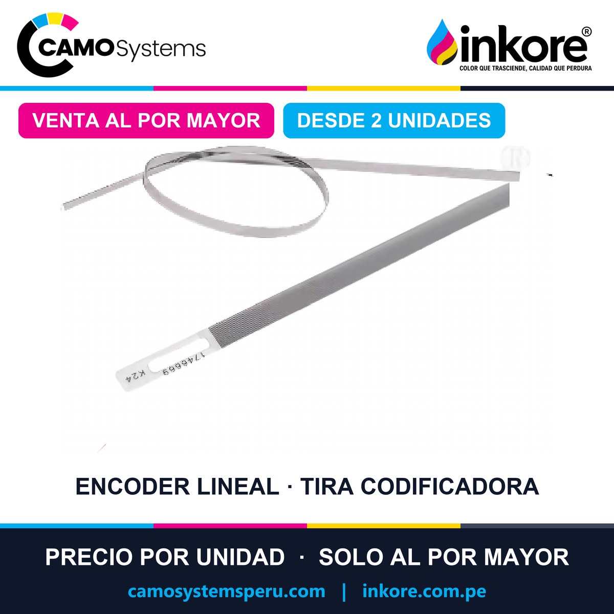 Encoder lineal (tira codificadora) compatible Epson - Precio al por mayor desde 2 unidades
