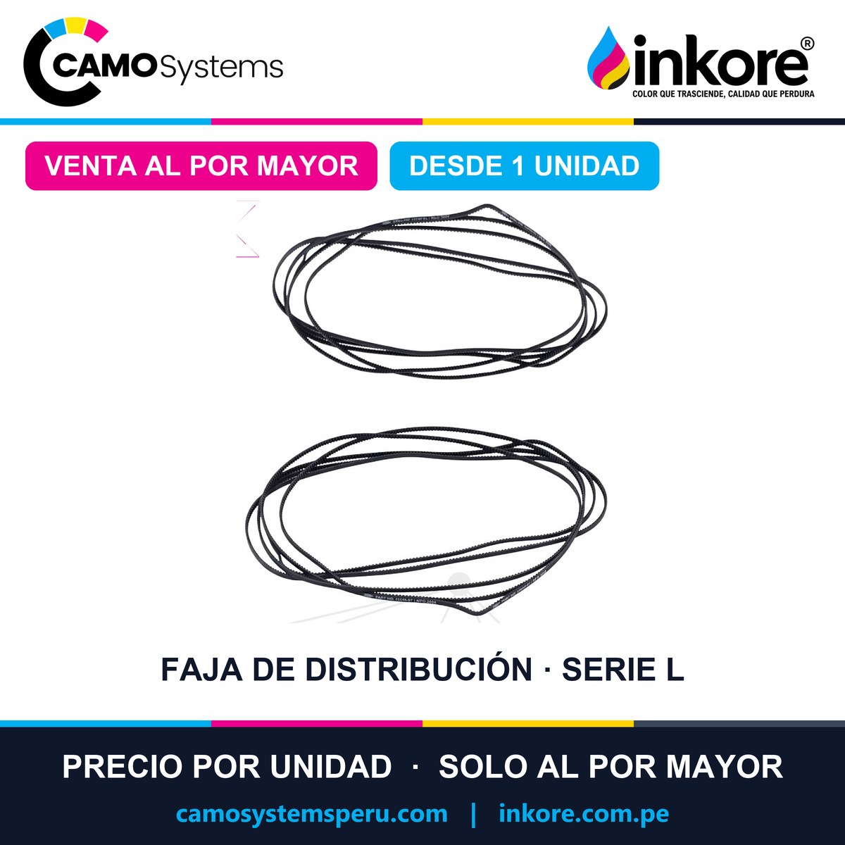 Faja de distribución Epson serie L (L110 a L366) - Precio al por mayor desde 1 unidad