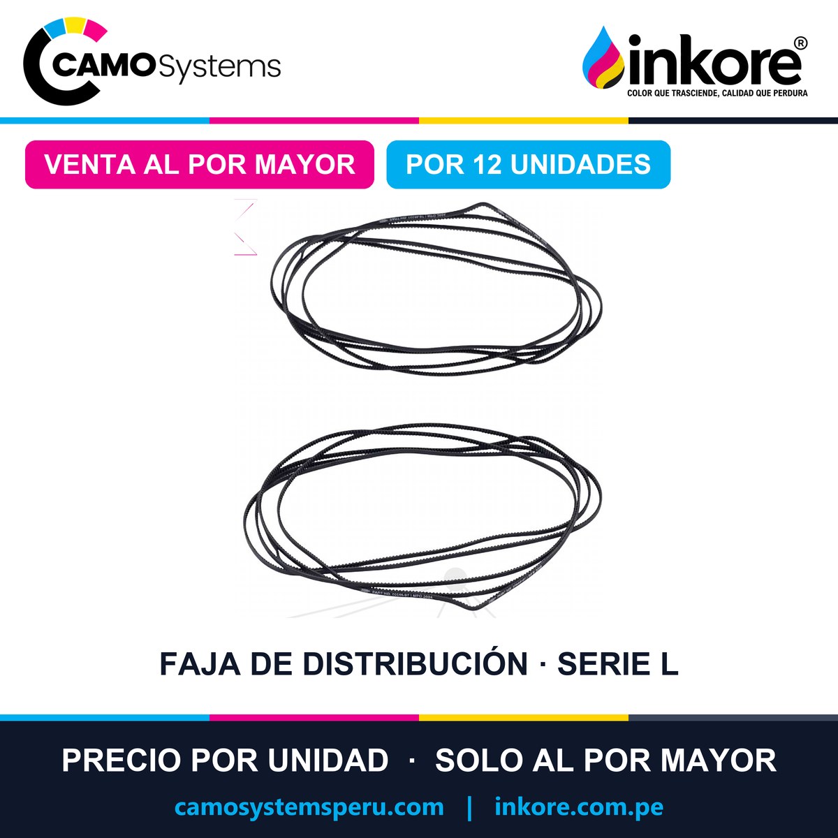 Faja de distribución Epson serie L (L110 a L366) - Precio al por mayor por 12 unidades