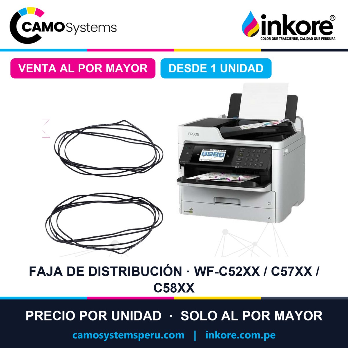 Faja de distribución Epson WorkForce Pro WF-C5210 / C5290 / C5710 / C5790 / C5810 / C5890 - Precio al por mayor desde 1 unidad