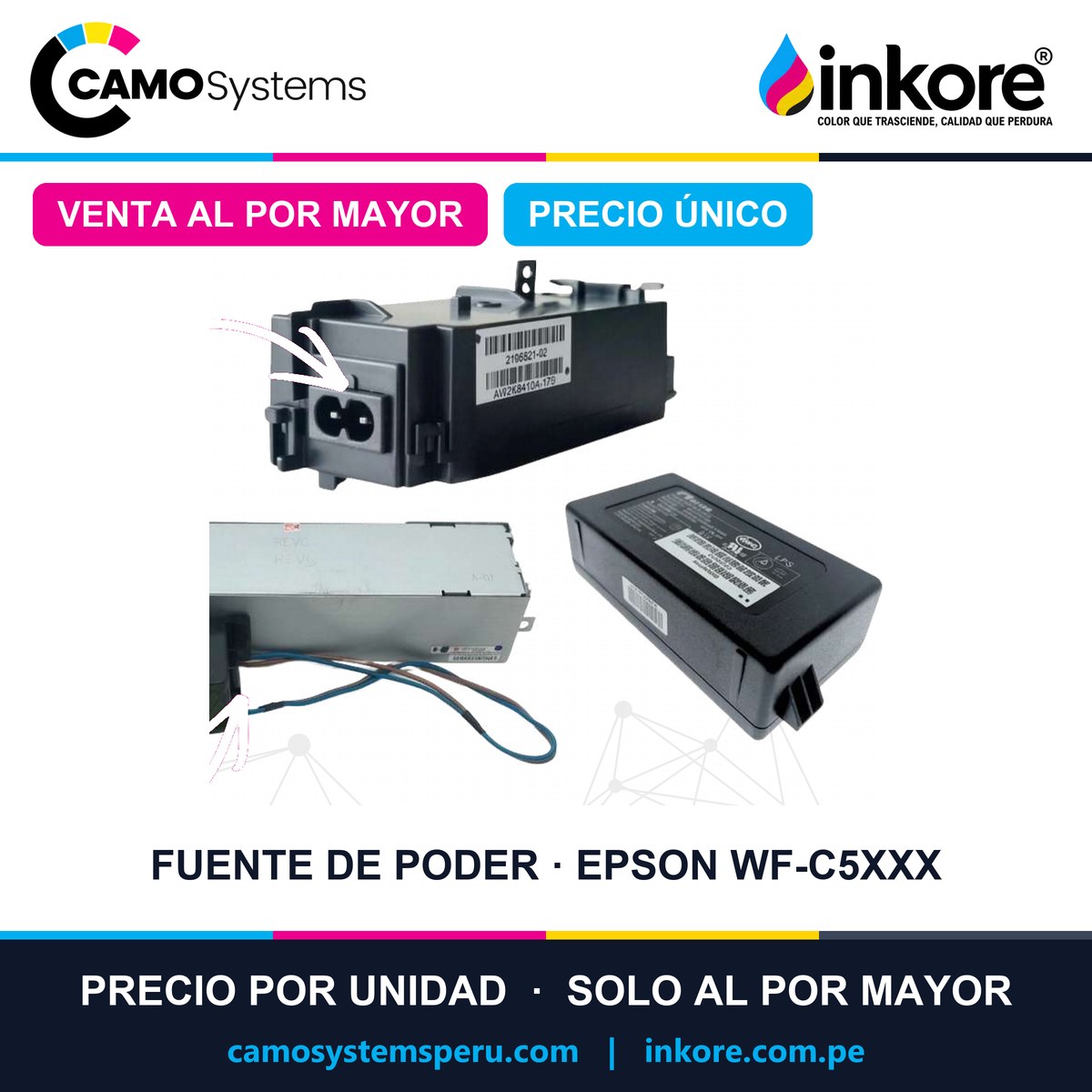 Fuente de poder Epson WF-C5210 / C5710 / C5790 / 5210 / 5710 / 5790 - Precio al por mayor