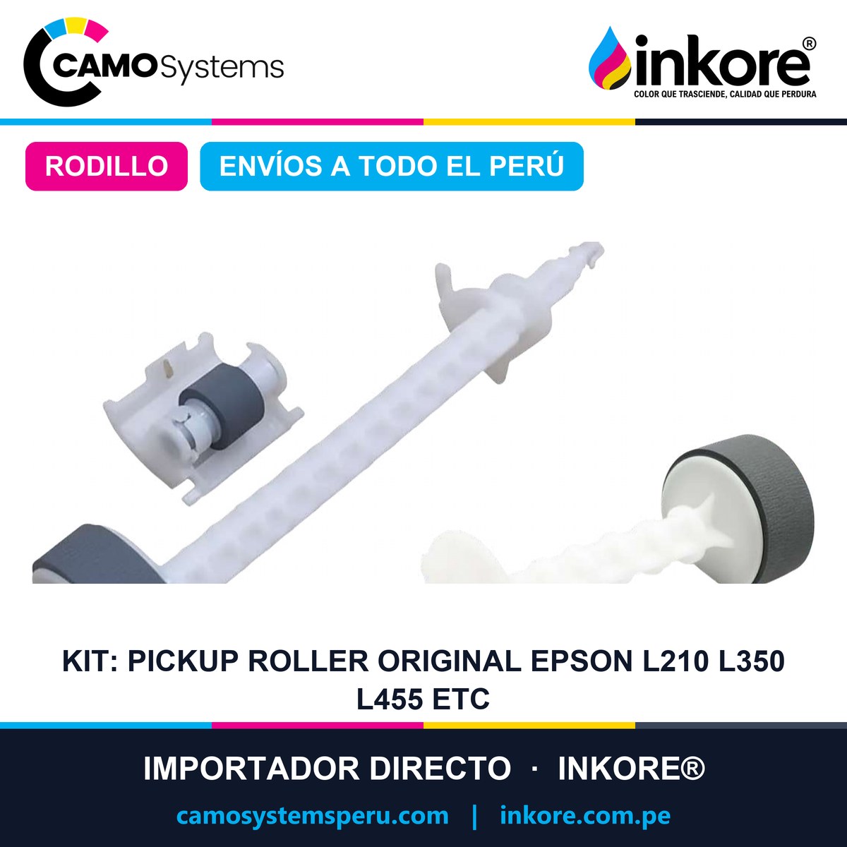 Kit: Pickup Roller Original Epson L210 L350 L455 Etc