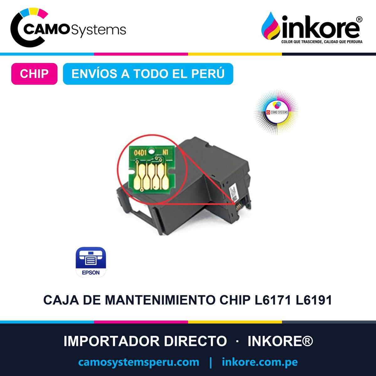 Caja De Mantenimiento Chip L6171 L6191
