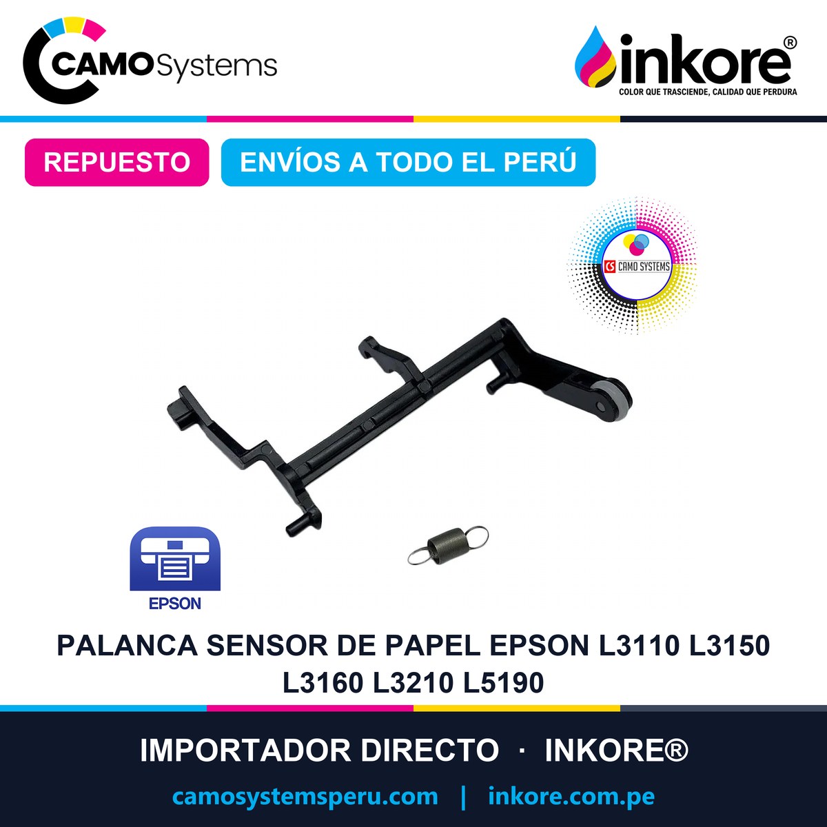 Palanca Sensor De Papel Epson L3110 L3150 L3160 L3210 L5190