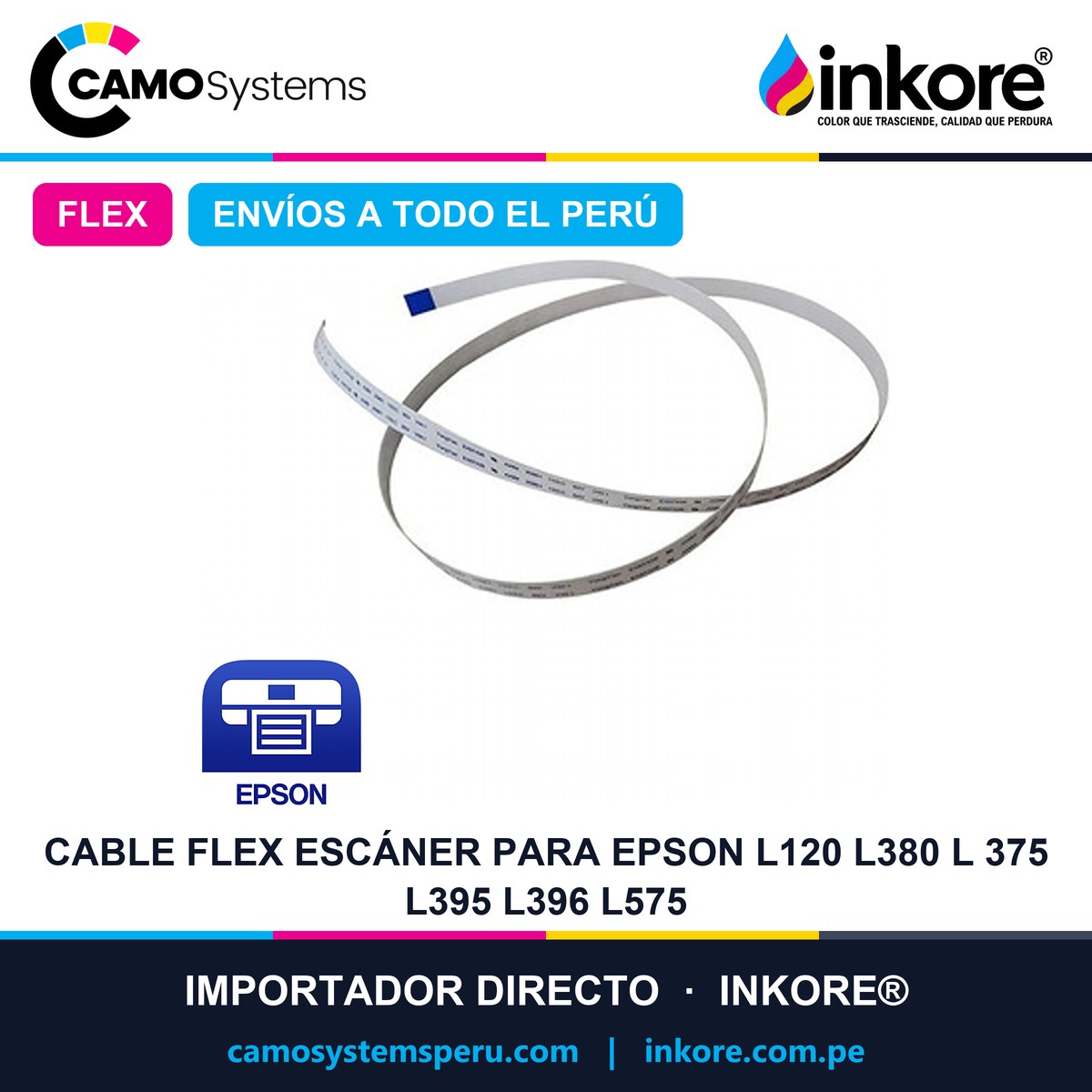 Cable Flex Escáner Para Epson L120 L380 L 375 L395 L396 L575