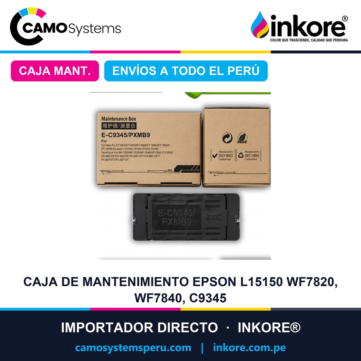 Caja De Mantenimiento Epson  L15150 Wf7820, Wf7840, C9345