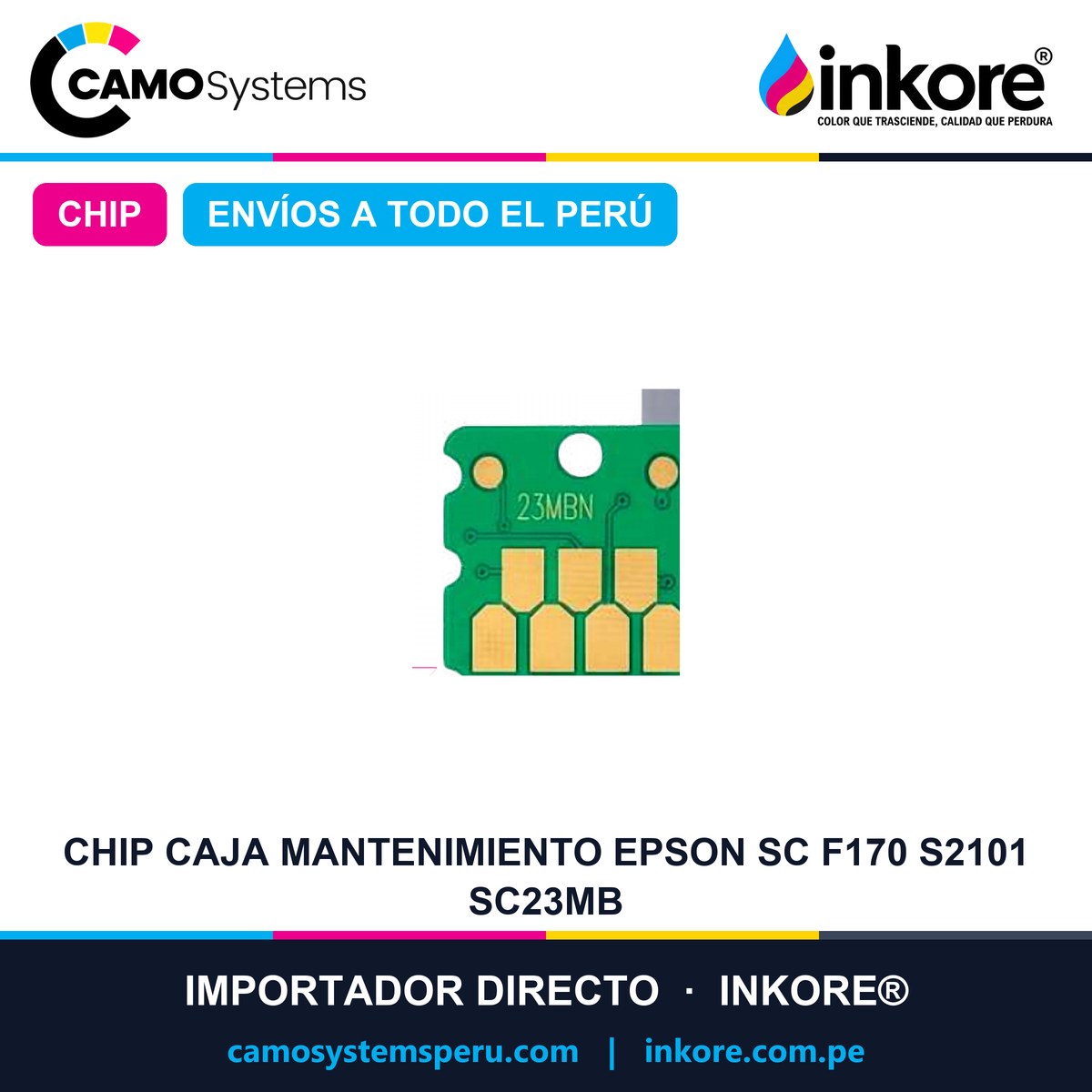 Chip Caja Mantenimiento Epson Sc F170 S2101 SC23MB