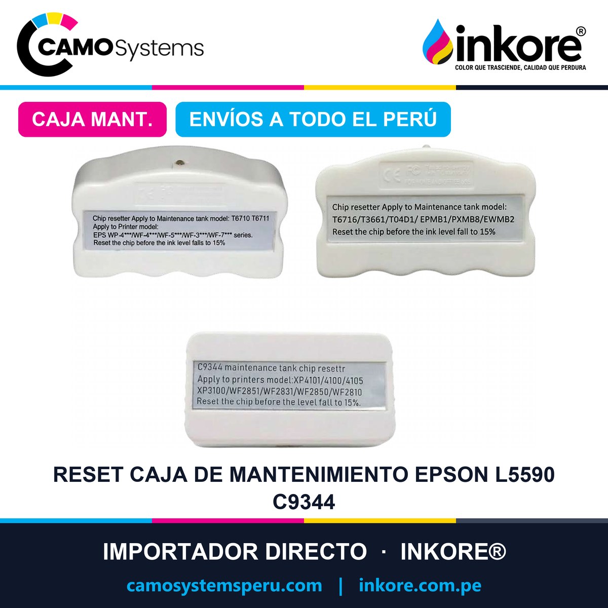 Reset Caja de Mantenimiento Epson L5590 C9344