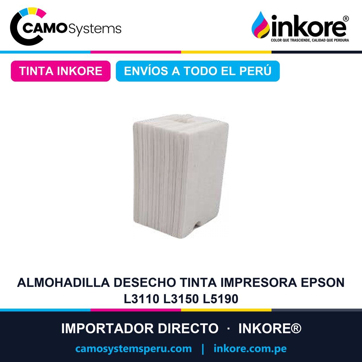Almohadilla Desecho Tinta Impresora Epson L3110 L3150 L5190
