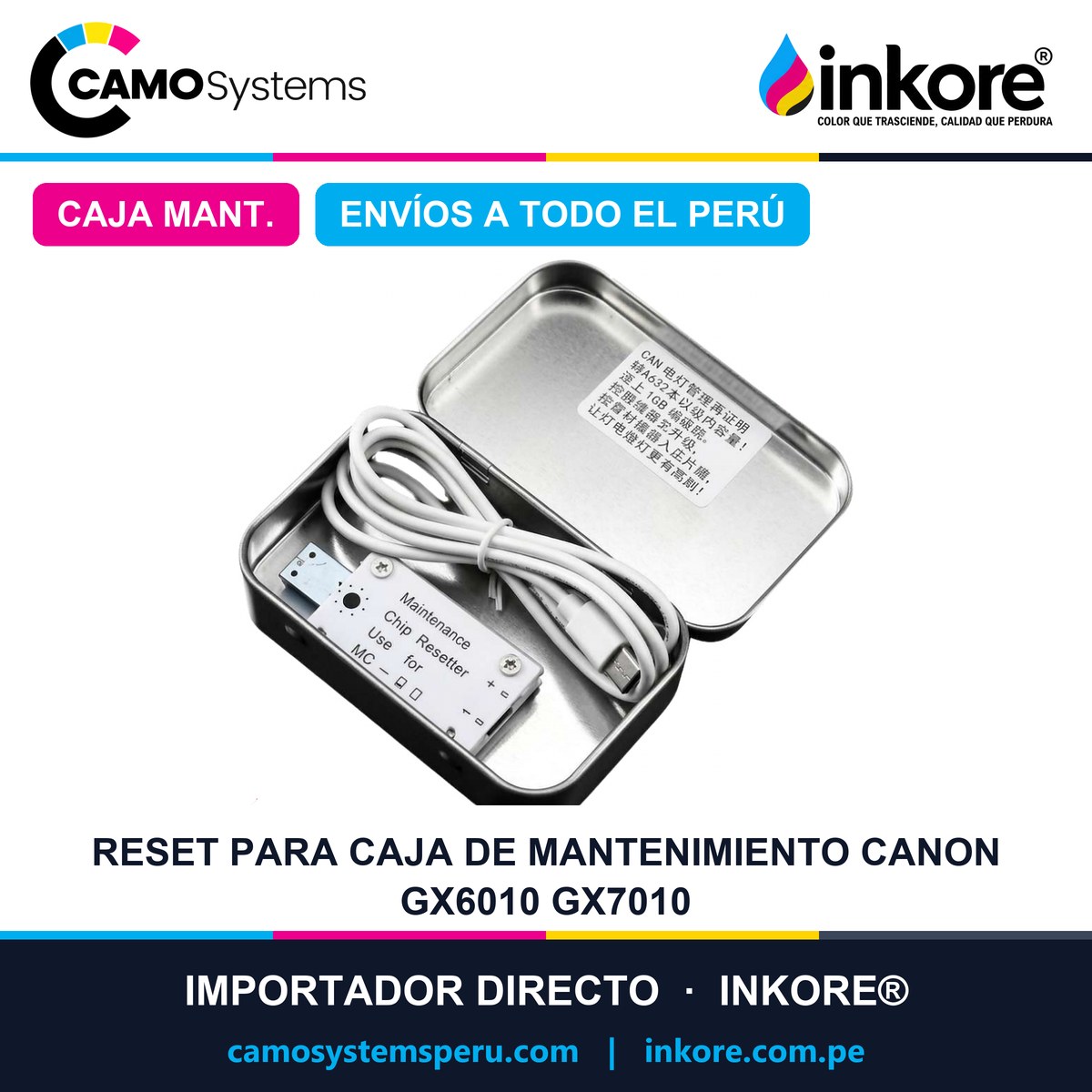 Reset Para Caja De Mantenimiento Canon Gx6010 Gx7010