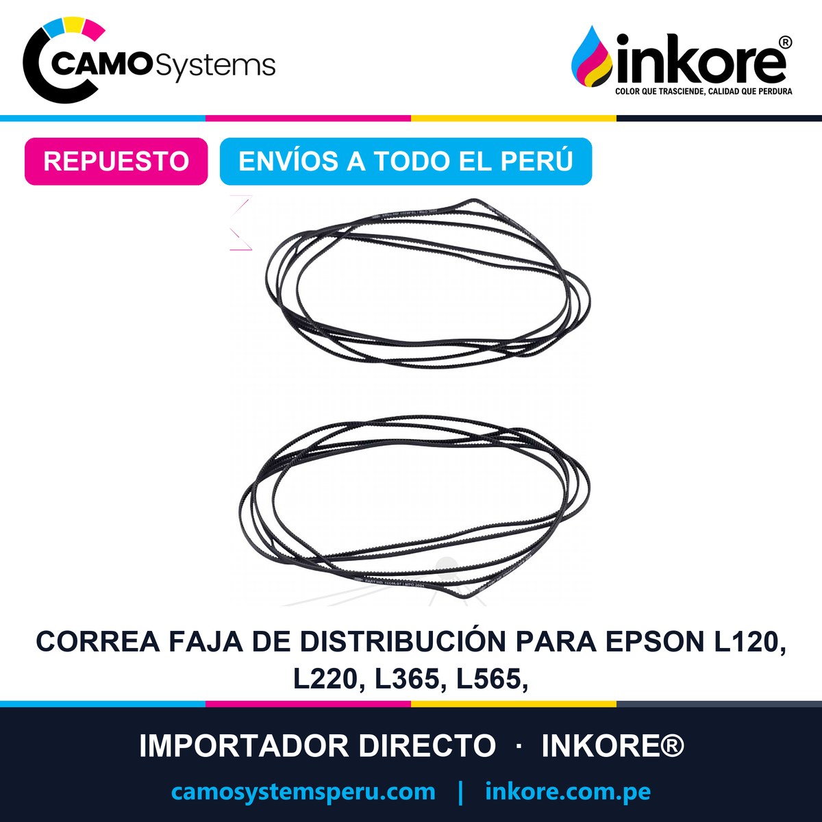 Correa faja de distribución para EPSON L120, L220, L365, L565,