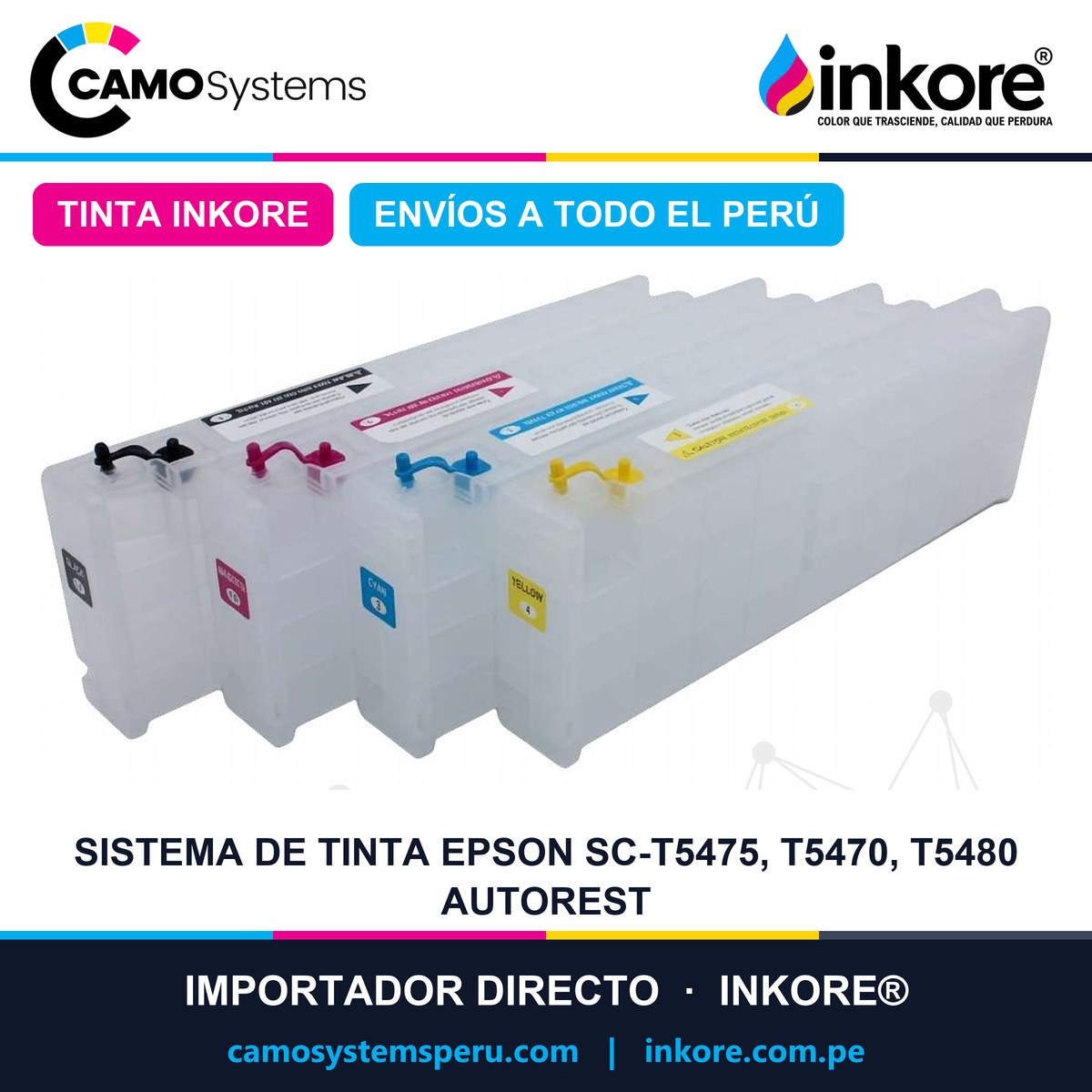 Sistema de Tinta Epson Sc-T5475, T5470, T5480  AUTOREST