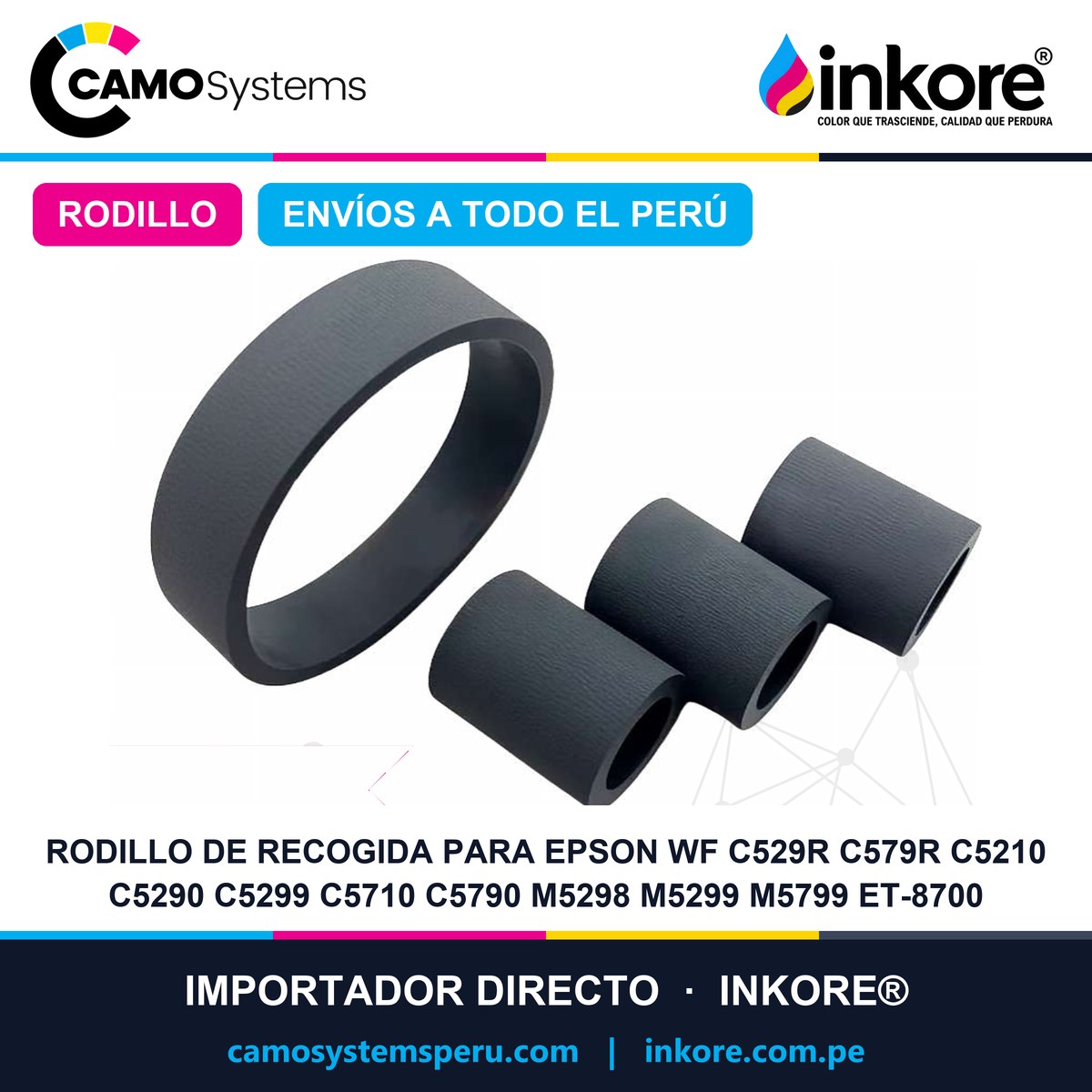 Rodillo de recogida para EPSON WF C529R C579R C5210 C5290 C5299 C5710 C5790 M5298 M5299 M5799 ET-8700