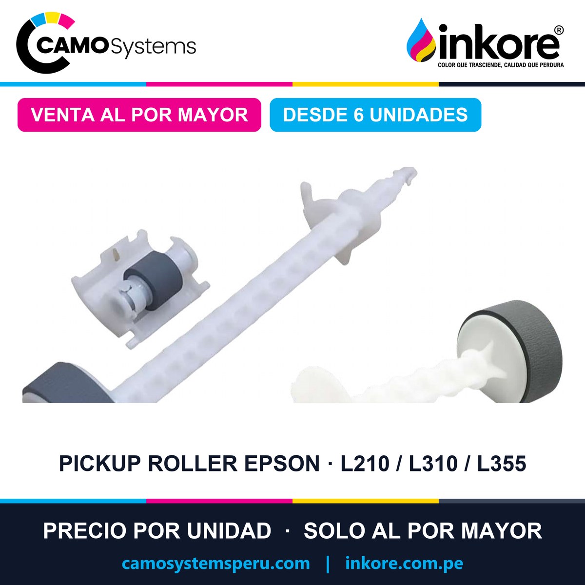 Pickup roller Epson L210 / L220 / L310 / L360 / L355 / L365 - Precio al por mayor desde 6 unidades