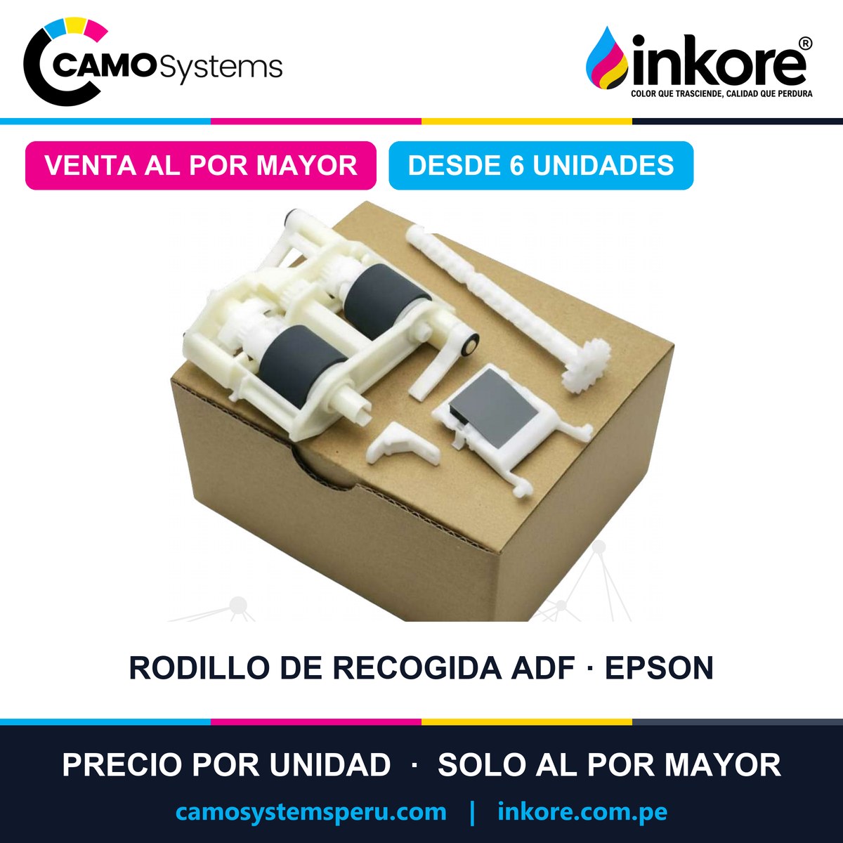 Rodillo de recogida ADF para Epson WF-M5299 / M5799 / C5210 / C5290 / C5710 / C5790 - Precio al por mayor desde 6 unidades