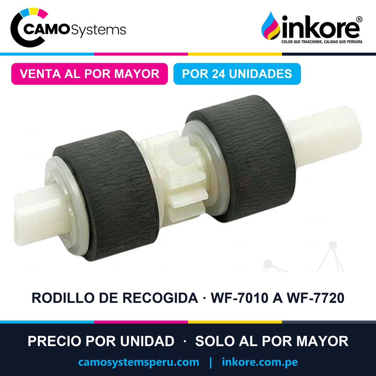 Rodillo de recogida Epson WF-7010 a WF-7720 - Precio al por mayor por 24 unidades