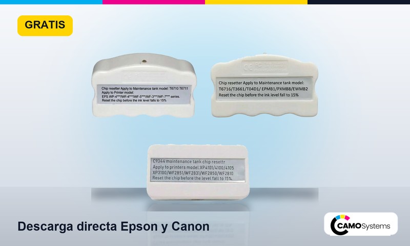 Reset Epson y Canon — Gratis