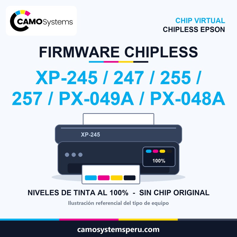 Firmware chipless Epson - Camo Systems