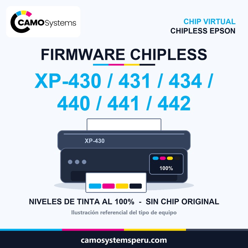 Firmware chipless Epson - Camo Systems