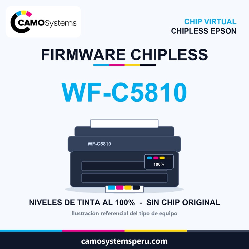 Firmware chipless EPSON WF-C5810 Chip Virtual