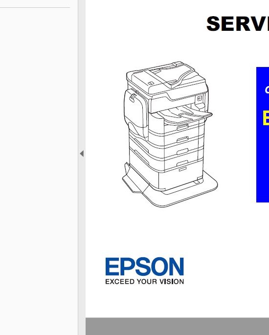 Manual de servicio de las impresoras Epson WF-C869R, WF-C869Ra ¡
