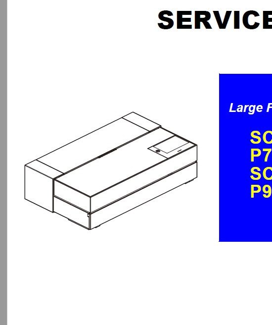 Manual de servicio y diagrama de cableado en bloques Epson SC-P700, SC-P703, SC-P704, SC-P706, SC-P708, SC-P900, SC-P903, SC-P904, SC-P906, SC-P900