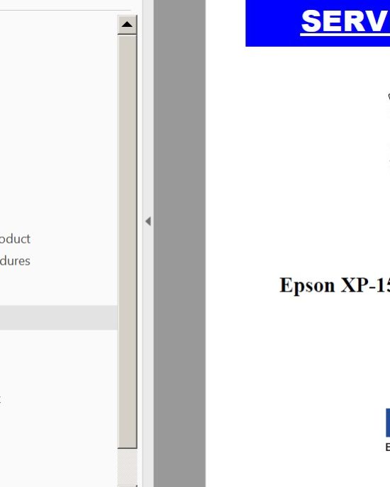 Manual de servicio de las impresoras Epson XP-15000, XP-15010, XP-15080 ¡