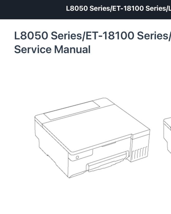 Manual de servicio de la impresora  Epson L18050, ET-18100