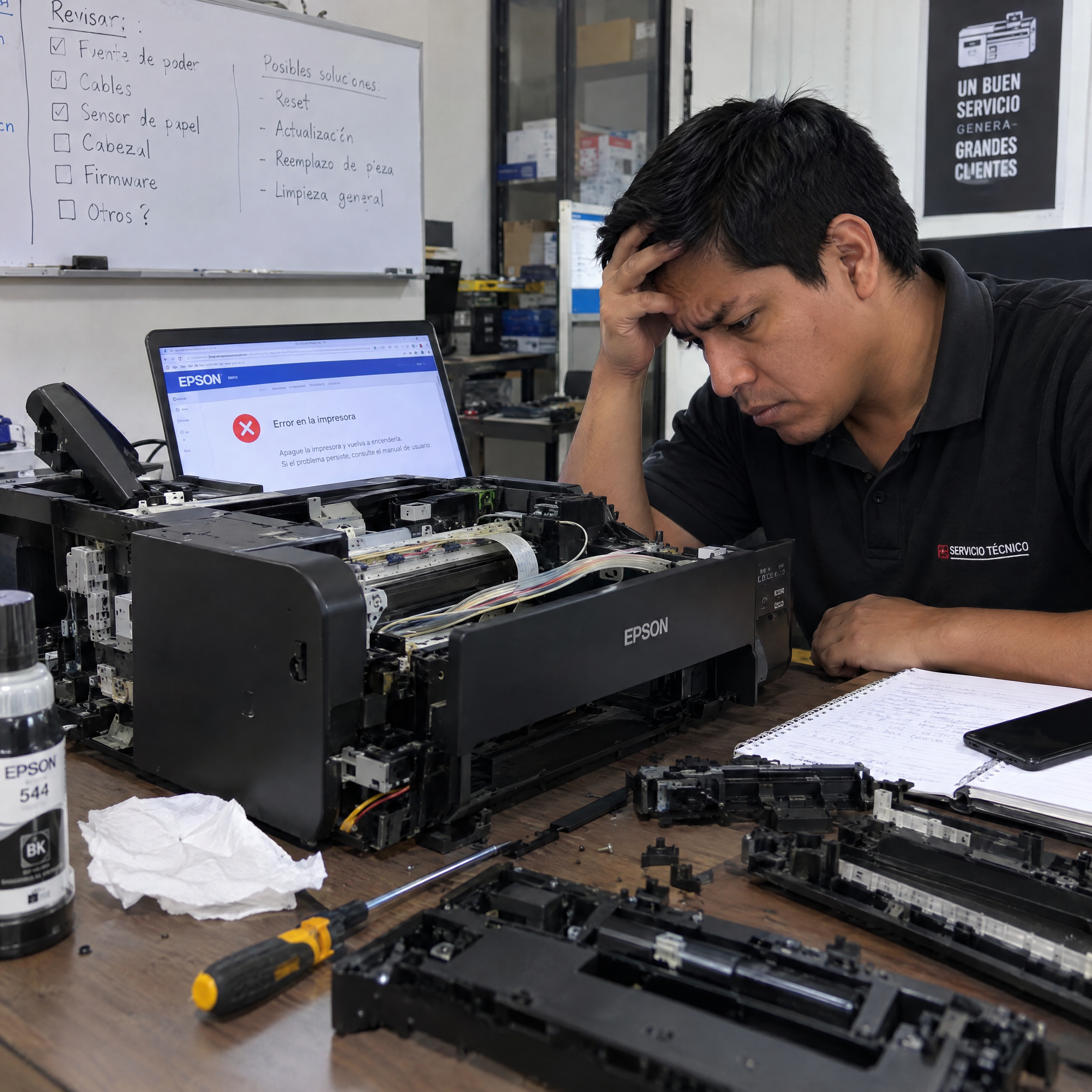 Consulta técnica de errores Epson