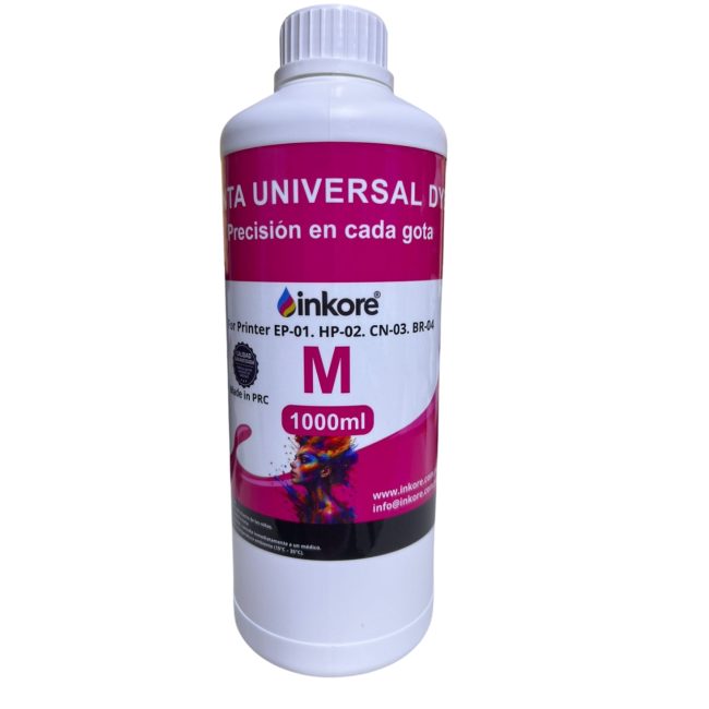 Tinta Inkore Universal 1lt Magenta